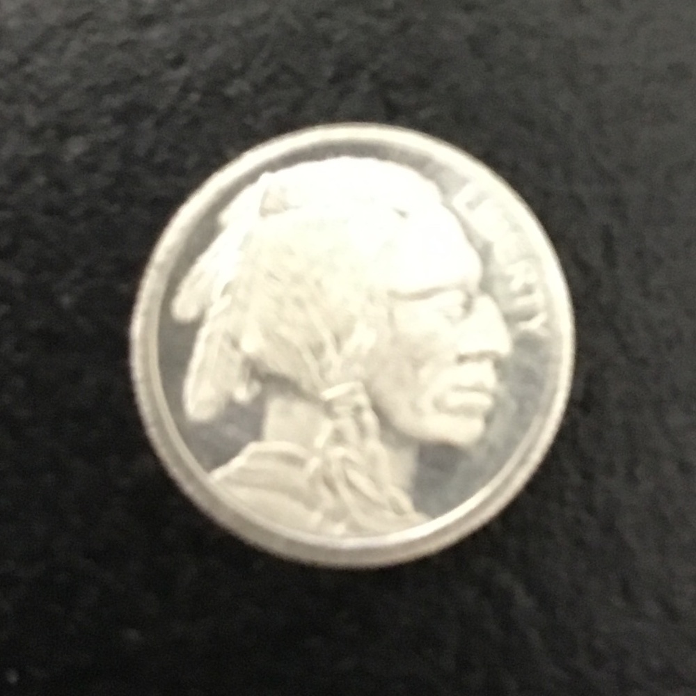 1 gram of .999 fine Silver=Buffalo/Indian design=We like offers=